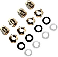 Cap Screws Washer Nuts Replacement for Cartier Glasses Eyeglasses Rimless Screws Kits, Gold, 1.6mm x