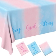 BOY OR GIRL Baby GENDER REVEAL Baby Party Disposable Waterproof Tablecloth GENDER REVEAL