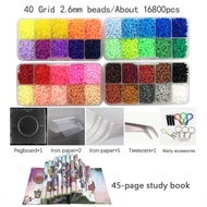 2.6Mm Mini Beads Hama Beadsset With Pegboard And Books Iron 3D Puzzle DIY Toy Kids Creative Handmade Craft Toy Gift