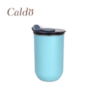 [Caldo]手感隨身304不鏽鋼附蓋保溫杯 350ml-淺藍/嫩粉/雅白-淺藍