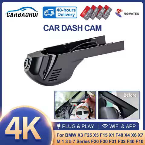 New 4K 2160P Car DVR Dash Cam Camera For BMW X3 F25 X5 F15 X1 F48 X4 X6 X7 M 1 3 5 7 Series F20 F30 