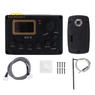 4 Band EQ Equalizer -3 Acoustic Guitar  EQ Preamp with Digital Tuner Guitar Pickup