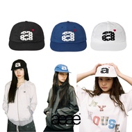 [AEAE] Dot Small Letter Nylon Cap – Dot Pattern 'a' Logo Embroidery Unisex Nylon Ball Cap (White / B