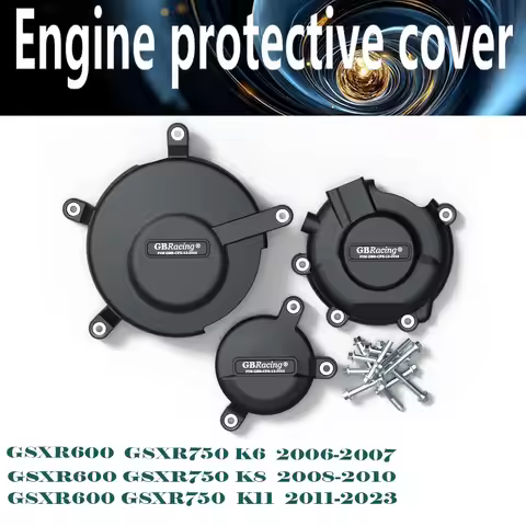 Engine Cover Protector Set for SUZUKI GSXR600 GSXR750 GSXR 600 750 2006-2024 K6-L5 GBRacing