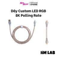 [HM LAB] Custom Led RGB Wire Supports Polling Rate | USB A to C | USB C to C