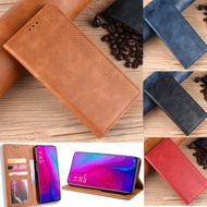 OPPO Reno 10x zoom Case Flip Wallet Leather Stand Magnetic Card Slot Protective Phone Cover