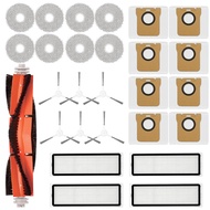 สําหรับเครื่องดูดฝุ่นหุ่นยนต์ Xiaomi X20 + / X20 Plus ถุงเก็บฝุ่น Mop ผ้าอุปกรณ์เสริม แปรงด้านข้างหล