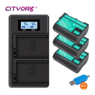 CITYORK EN-EL15 ENEL15 EL15a en el15 Battery for Nikon D7000 D7100 D7200 D850 D750 D7500 D810 D500 D800 D610 D600 +LCD Charger