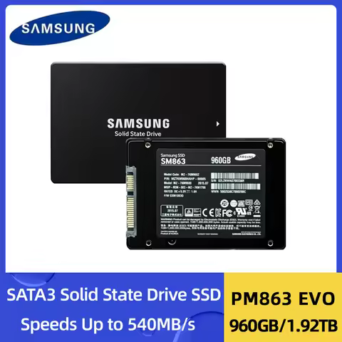 SAMSUNG SSD PM863 960G 1.92TB 2.5-inch SATA3.0 Enterprise Solid State Drive SSD for Laptop PC
