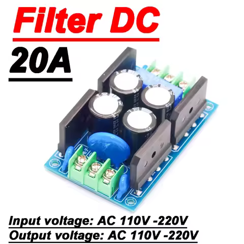 20A Ac Power Filter 110V 220V DC Voltage Blocker Filter Audio Isolator Transformer Eliminate Noise O