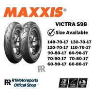 [Maxxis] Victra S98 F1 Tubeless Tyre Tayar60/80 70/90 70/80 80/90 90/80 110/70 120/70 130/70 140/70 Y15ZR LC135