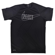NIKE 耐吉 男性短袖防曬衣 NESSD690  L  黑色