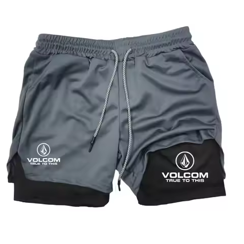 2-in-1 sports shorts, double-layer breathable quick drying casual shorts, summer running sportswear