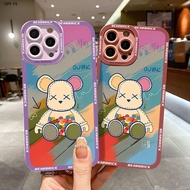 OPPO F5 F7 F9 F11 Youth Pro Case Casing For Colored Graffiti Bearbrick Soft Rubber Cellphone New Full Cover Camera Protection Design Shockproof Phone Cases