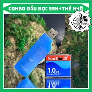 1GB CF memory card and SSK card reader for computers
