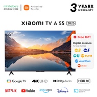 Xiaomi TV A 55 2025 (Google TV) 4K Ultra HD Chromecast TV Dolby Vision Bordless Display Netflix & Yo