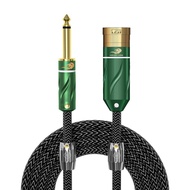 GOLLEY LION TS 1/4 Inch Male 6.35mm/6.5mm to XLR 3-Pin Microphone Mono 6.35mm to XLR Canon Patch Cor