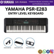 Yamaha PSR-E283 61 Keys Portable Keyboard with Adapter & Music Stand (PSRE283 PSR E283)