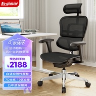 Baoyou Office Furniture（Ergonor）Jinhaob 2Ergonomic Chair Waist Support Office Chair Computer Chair Gaming Chair Black Us