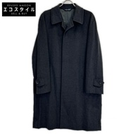 Brooks Brothers 黑色 100% 羊絨立領大衣，38 碼 [二手]