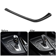 Carbon Fiber Car Gear Shift Panel Side L Shape Strips Trim Interior Modification for BMW 3 4 Series 