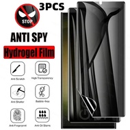 Lava BlazeX Nxt Duo Curve 3pcs HD Anti Spy Privacy Hydrogel Film For Lava Blaze X 3 2 1X Pro Nxt Duo