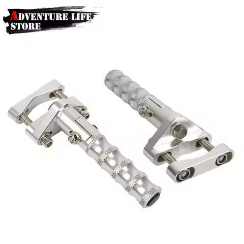 Motorcycle Highway Footrest 360 Rotatable 22mm 25mm Bars Foot Pegs Rests For BMW R1250GS R1300GS For