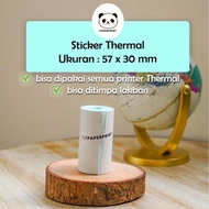 White Sticker Thermal Paperprint 57,77,80,107, Custom Sticker Thermal