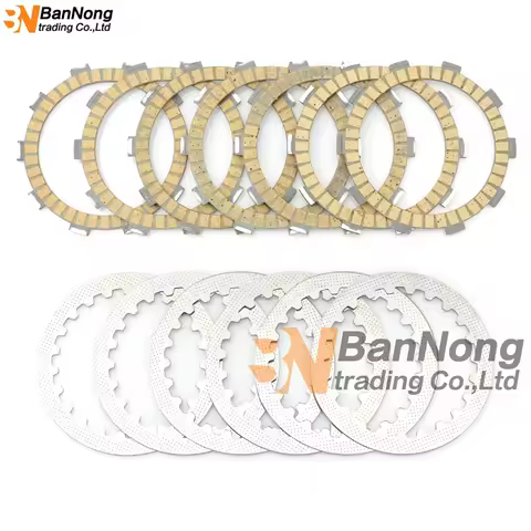 Clutch Friction Plates Disc Steel Kit For YAMAHA DT230 DR 230 R Lanza 1997-1998 DT200R DT200 WR DT 2