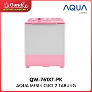 AQUA Mesin Cuci 2 Tabung Kapasitas 7 Kg QW-761XT-PK