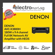 DENON AVC-X3800H 180W x 9.4 channel  Full 8K Network AV  Amplifier with HEOS