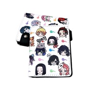 {Yuyu Bag} Kimetsu No Yaiba Anime Demon Slayer กระเป๋าสตางค์ปุ่มนุ่ม Kochou Shinobu ซิปกระเป๋าใส่เหรียญ