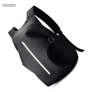 yohomy doorslay Motorcycle Helmet Backpack 45L Large Capacity Rainproof Nylon for Men with Reflectiv