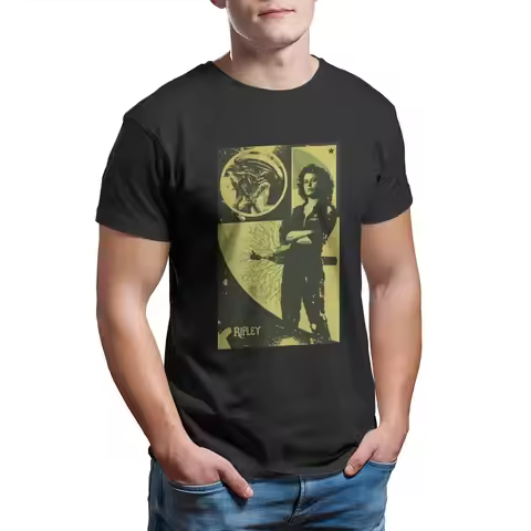 Ellen Ripley T Shirt Ripley's Collection Card xenomorph XL-6XL Aliens Predator horror movie printed 