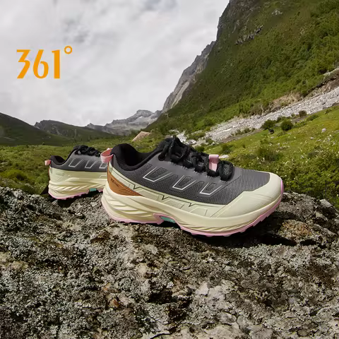 361 Degrees Women Outdoor Running Shoes Mesh Hiking City Walk Non-slip Water-repellent Comfort Joggi