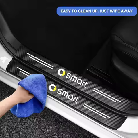 Car Door Sill Trunk Bumper Pedal Anti Scratch Decal Stickers Cover Protector For Smart Eq Fortwo For