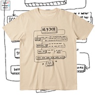 Hey jude Lyrics T-Shirt Hi Judy Beatles Beatles Lennon Beatles Pure Cotton Short Sleeve Men Women