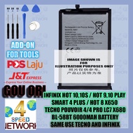 INFINIX Hot 9Play 10Play 10s 11play Smart 4 Plus 5 TECNO POUVOIR Pro LC7 X680B BL-58BX 58HX Battery 