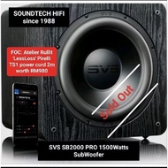 SVS SB2000 PRO 1500Watts SubWoofer+FOC cable worth RM980