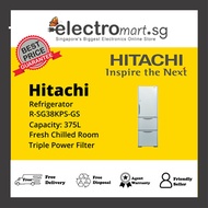 Hitachi R-SG38KPS-GS 375L 3-Door Refrigerator