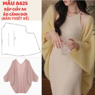 PAPER SHEET A0 batwing shirt pattern (PAPER)-A625