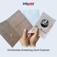 Print custom Christmas Greeting Cards/print Christmas Cards For Hampers Gift Parcel (One Day)