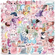 100PCS Axolotl Sticker Cute Animal Stickers for Kids Teens Adults, Glueewee Vinyl Waterproof Kawaii 