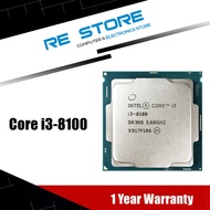 [Ready Stock] intel core I3-8100 i3 8100 3.6ghz Quad-core Quad-core Wire Cheng cpu processor 6m 85w 