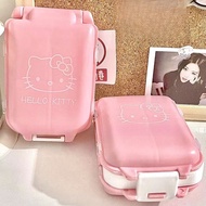3 Layer Kitty Love Pill Box Cute Sanrio Portable Mini Medicine Classification Storage Tablet Capsule Holder