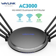 WAVLINK AC3000 Tri-Band Wi-Fi Router - USB 3.0 Gigabit Wireless Router/High Speed WiFi Range Extende