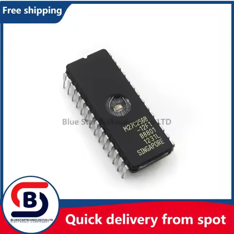 Free Shipping 10-50pcs/lots M27C256B-12F1 M27C256B-15F1 M27C256B 27C256B M27C256 27C256 CDIP-28 Quic