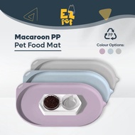 EZPET🐱【Macaroon PP Material Pet Food Mat】Pet Feeding Mat Pet Bowl Mat Pelapik Makanan Kucing Bekas M