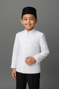 Baju Jasko Anak Laki-Laki Muslim Elegan – Jas Koko Modern Ukuran 7–21 Tahun