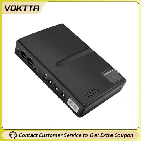 1018L DC Uninterruptible Power Supply Mini UPS 5V 9V 12V 2A 15V 24V Output 85‑265V UPS Battery Backu